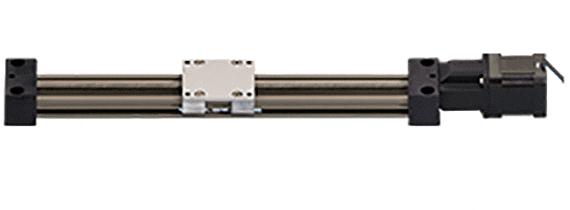 Linear axis with motor
