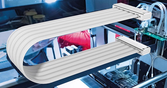 e-skin flat e-chain in a cleanroom