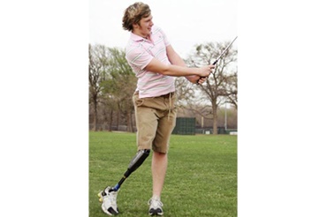 Leg prosthesis with iglidur bearings by Blatchford Products