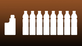Oil bottle and drinking water bottles
