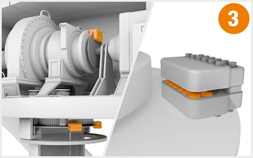 iglidur bar stock plates in azimuth brakes